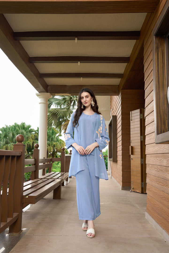 Pink Jacket styles Kurta