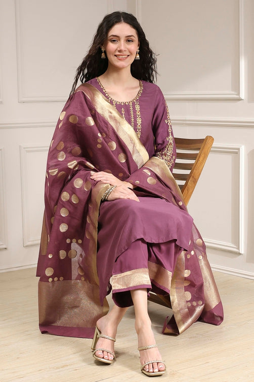 Pastal Pink Embroidered Kurta